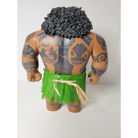Disney Moana Maui Toy 10.5" Mega Large Action Figure Doll Hasbro 2015 Demigod - Picture 3 of 5